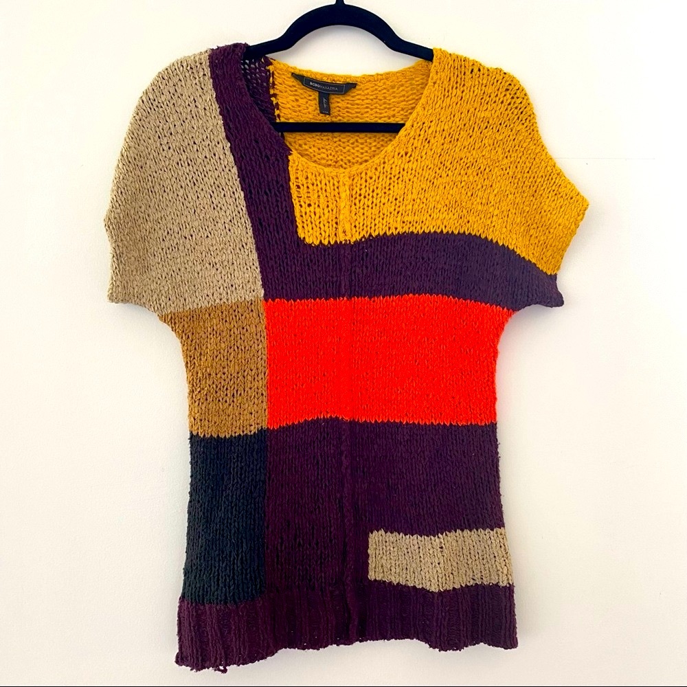 BCBG Knit Sweater Short Sleeves Size XXS